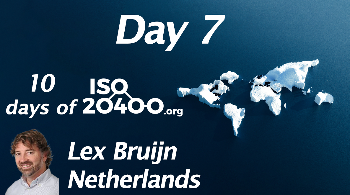 Episode 7 of the 10 days of ISO 20400   Lex de Bruijn from the Netherlands