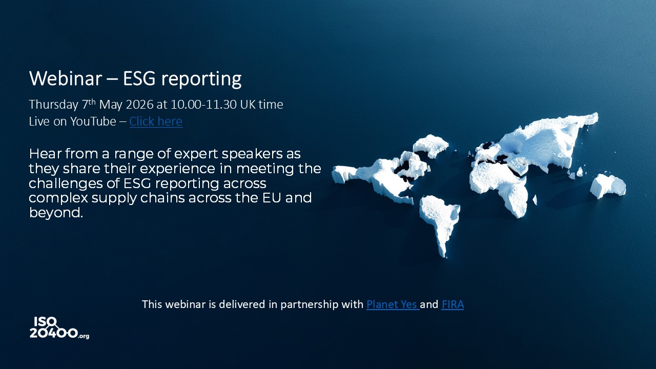 ESG reporting webinar details – Join us live